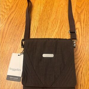Baggallini Chocolate Crossbody Bag
